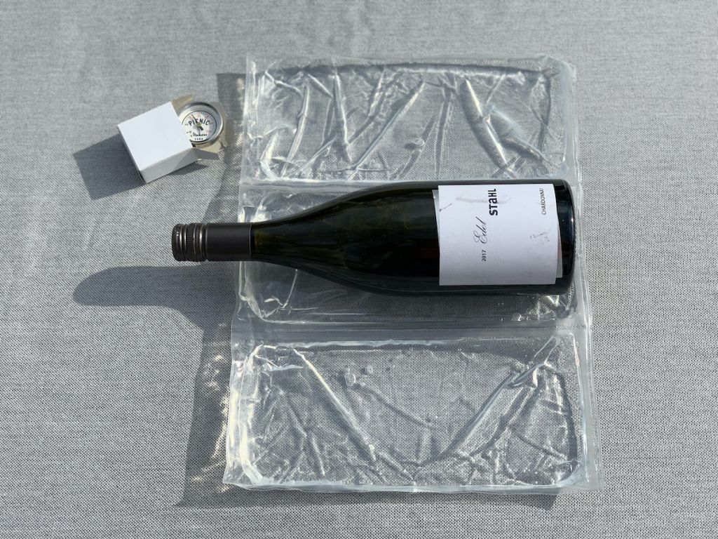 Sektgläser Picnic vine cooler Picknick Sekt Wein Kühler Flaschen Kühltasche 