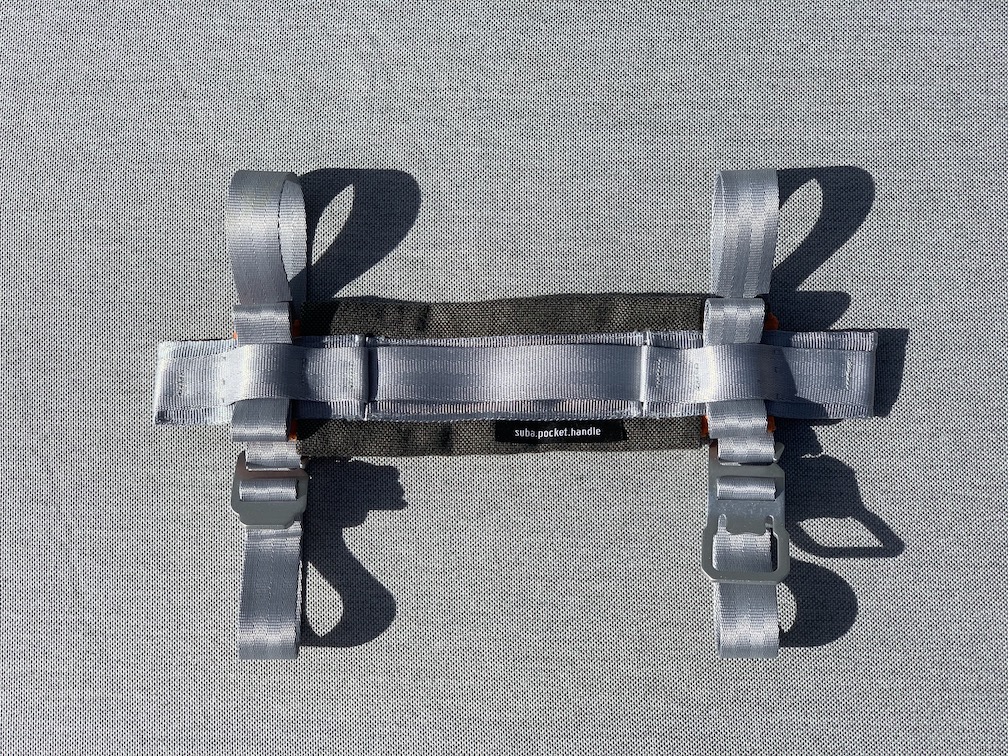 Tragegriff suba.pocket.handle in silvergrey