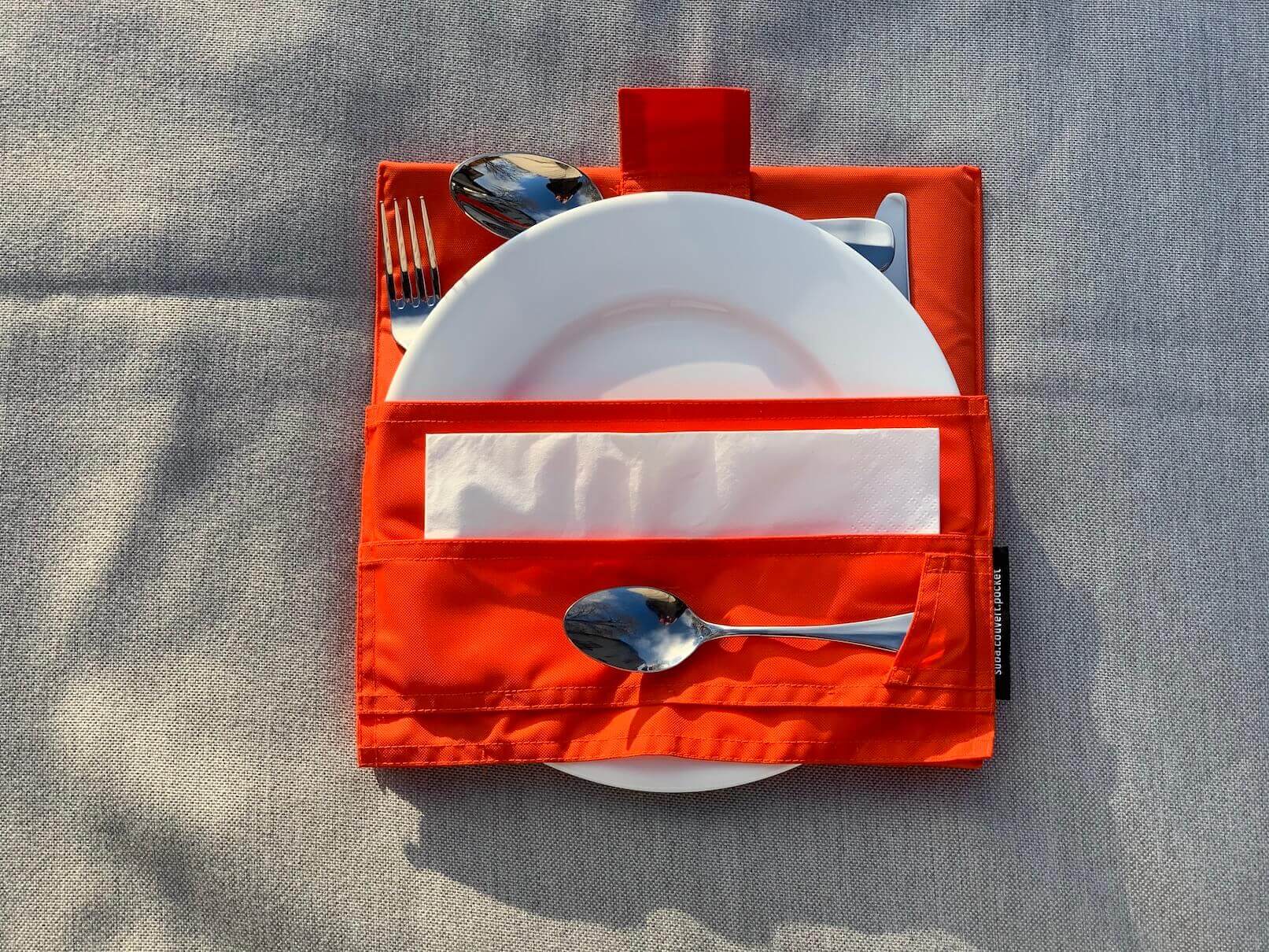 suba.couvert.set mit Teller von Rosenthal, Besteck von Sambonet